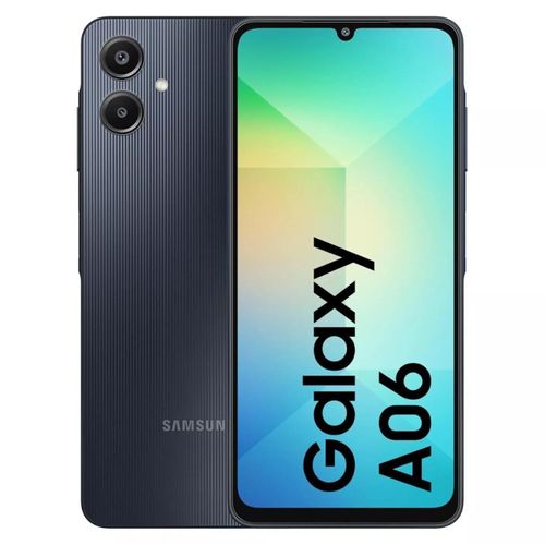 Samsung Galaxy A06 - 4G - 2 SIM - 6.7" - 4/64Go - 50Mpx - 5000 MAh - Noir + 24 Mois De Garantie