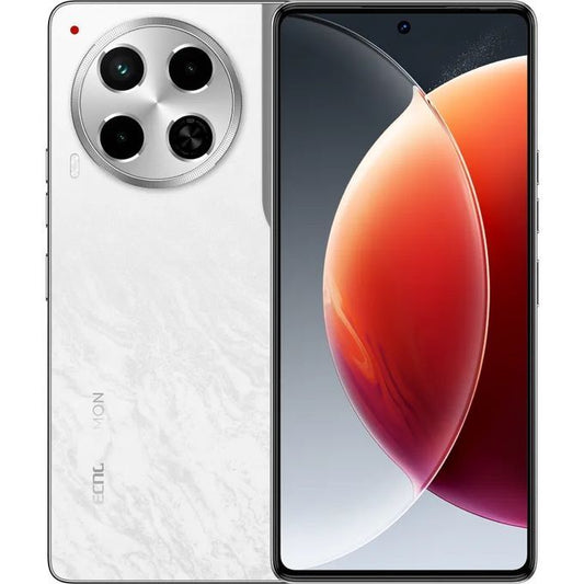 Tecno CAMON 30 - 6,78 Pouces - 4G - 2 SIM - 256GB + (8+8)GB RAM - 50MP/50MP - 5000 MAh - Blanc
