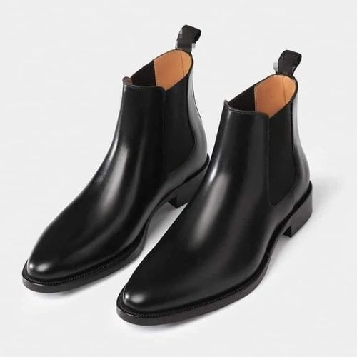 Soulier Montante - En Cuir - Noir