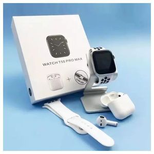 Watch MONTRE CONNECTEE-T55 Pro Max Avec écouteur Gratuit-NOIR